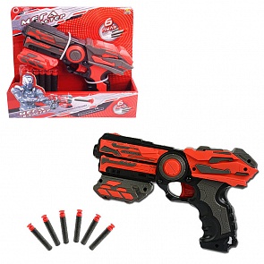 Мегабластер в наборе с 6 мягкими снарядами, в открытой коробке (ABtoys, PT-00811)